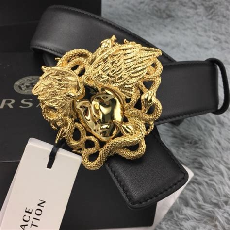 versace belt medusa head review|Versace Medusa snake wings belt.